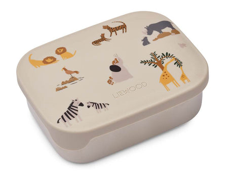 Liewood Lunchbox All Together Sandy aus Edelstahl mit drei Fächern, robust und spülmaschinenfest