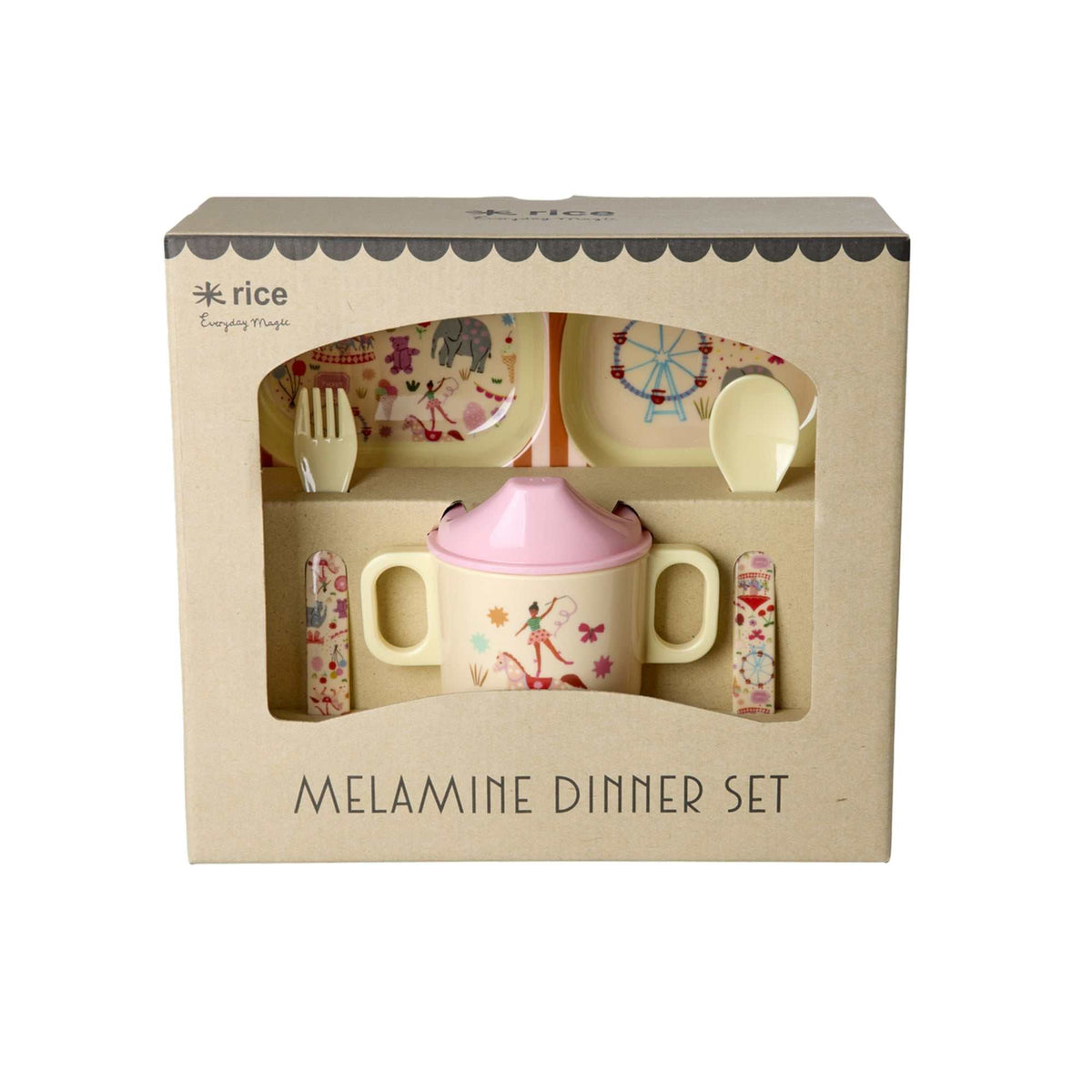 Baby Geschirr Set Fun Fair Geschenkbox