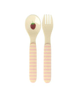 Babylöffel & Gabel/ Pink ABC Print