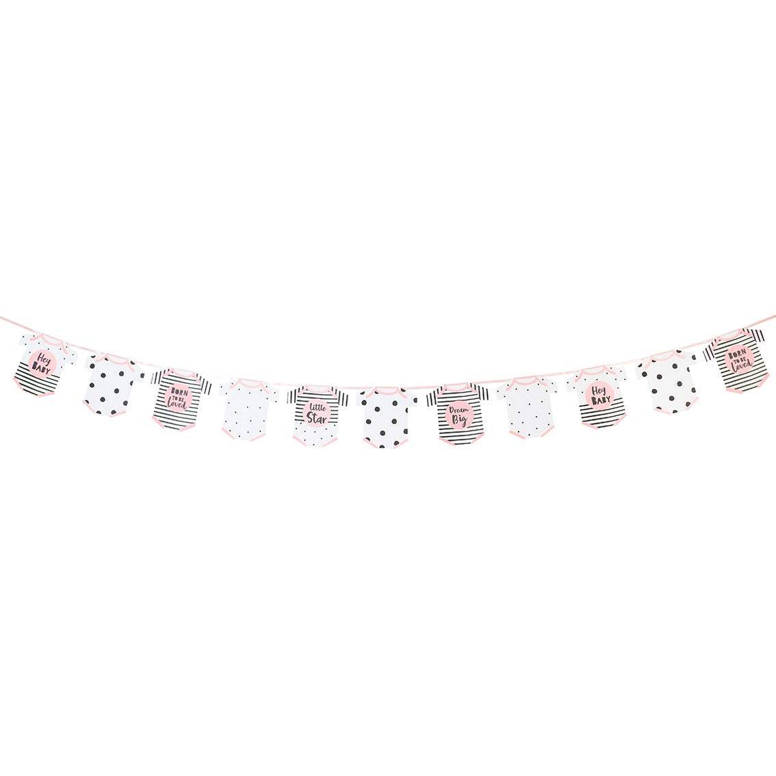 Pinke Strampler Girlande
