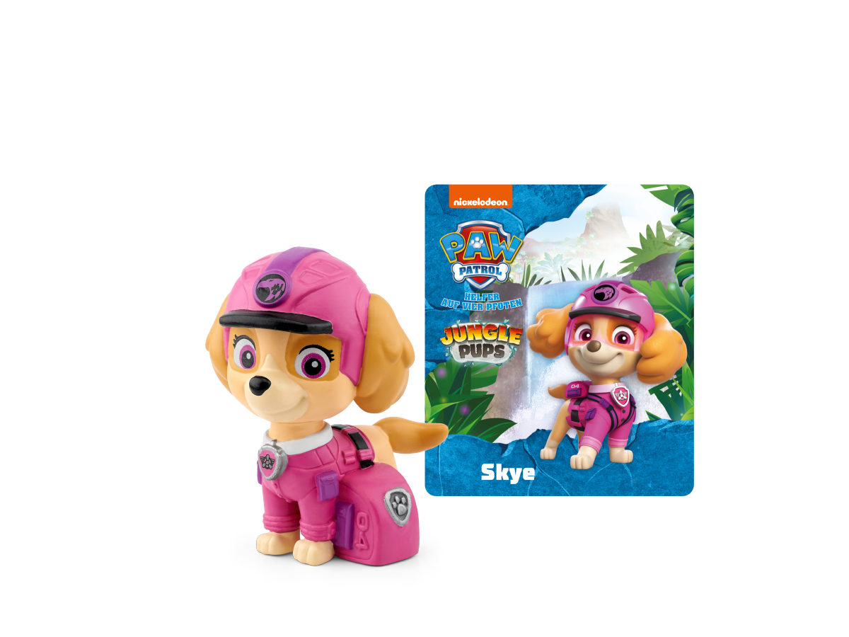 PAW Patrol Jungle Pups Skye and team on jungle adventure with gold sphere and giant ants