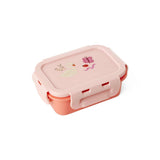 Rice Brotdose pink mit süßem Tierprint und praktischem Clipverschluss