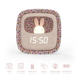 Wecker mit Nachtlicht - Leopard Regenbogen