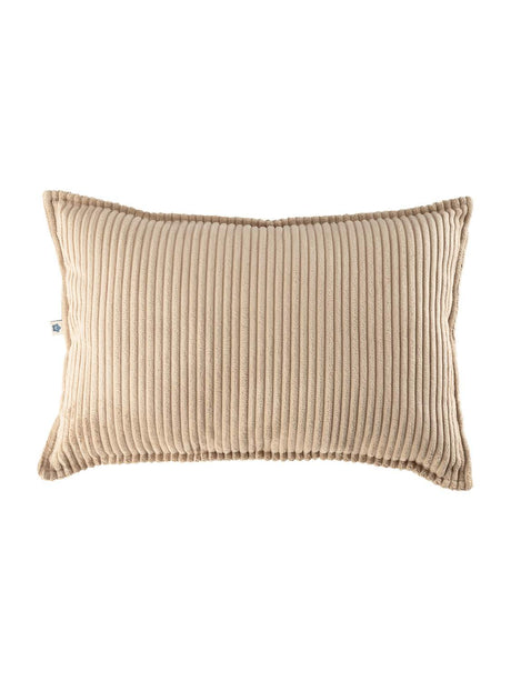 Wigiwama Kissen nachhaltiges Bolster aus recyceltem Cord in Braun Zucker Farbe
