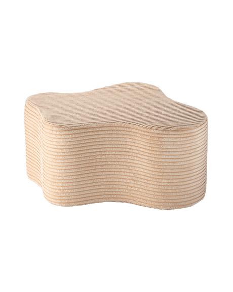 Cloud Pouffe brauner Teddystoff Kinderzimmer Sitzpuff organisch weich