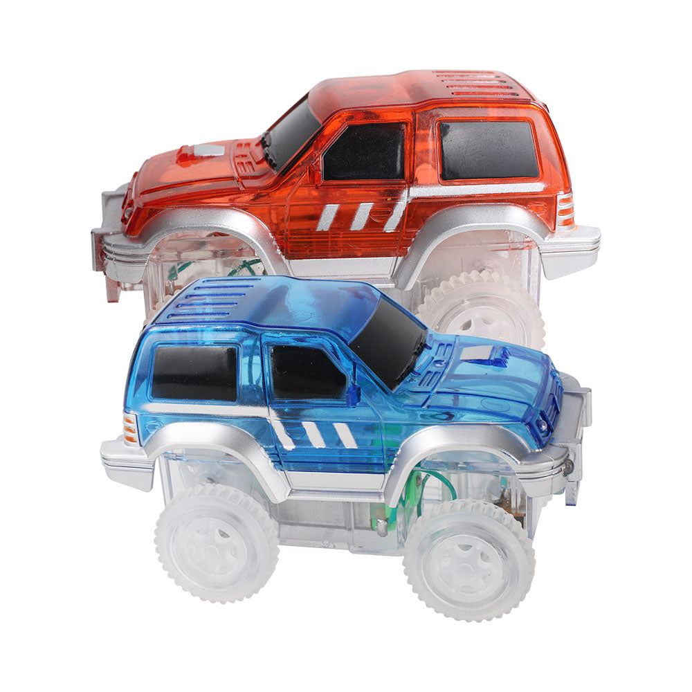 Race Track Car - Rennbahnauto Blau