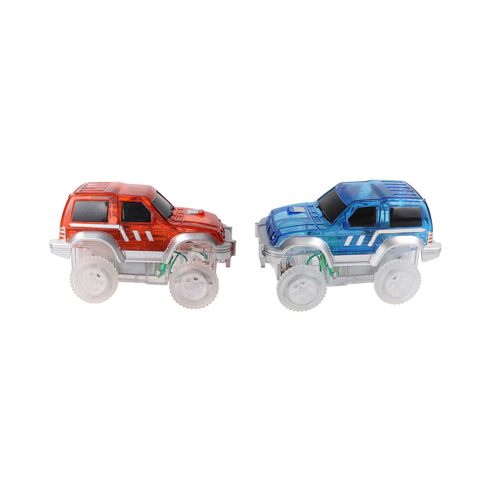 Race Track Car - Rennbahnauto Blau