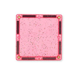 Glitzer Fliesen Transparent/Rosa 16 Teile