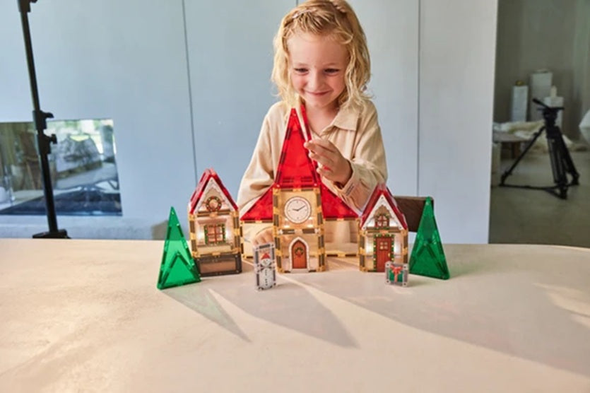 Adventskalender Magnetbausteine Weihnachtsstadt