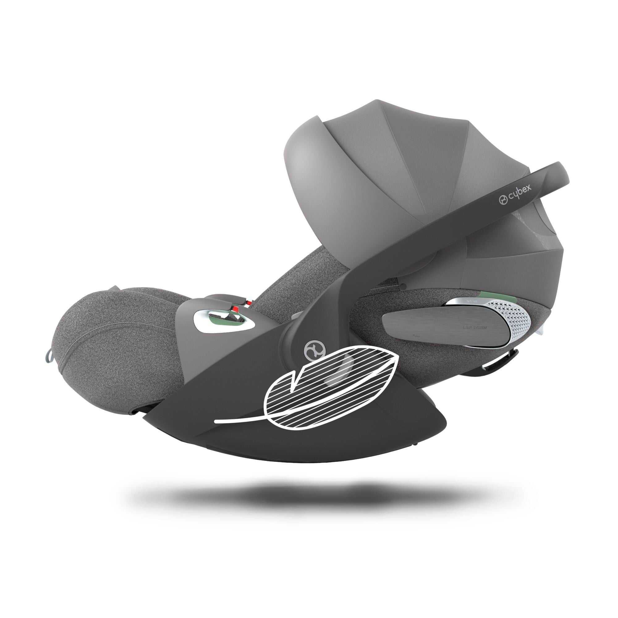 Cybex Cloud T i-Size Babyschale mit ergonomischer Neigungsverstellung und drehbarem Sitz