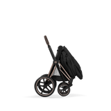 PRIAM Comfort Rosegold incl. Babywanne, Sitzeinheit, Sitzbezug Sepia Black