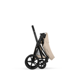 ePRIAM Comfort Matt Black incl. Babywanne, Sitzeinheit, Sitzbezug Cozy Beige