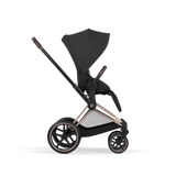 PRIAM Comfort Rosegold incl. Babywanne, Sitzeinheit, Sitzbezug Sepia Black