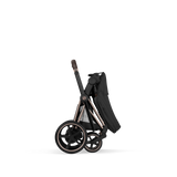 ePRIAM Comfort Rosegold incl. Babywanne, Sitzeinheit, Sitzbezug Sepia Black