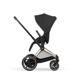 ePRIAM Comfort Rosegold incl. Babywanne, Sitzeinheit, Sitzbezug Sepia Black