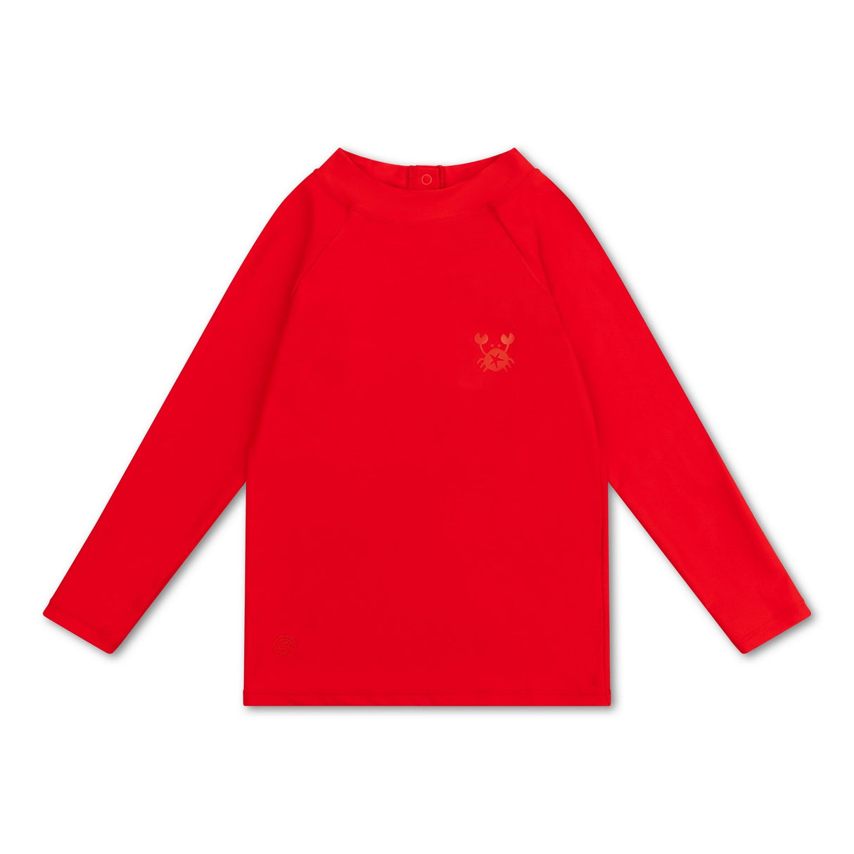UV-Langarmshirt mit Krabben-Print und LSF 50+ für Kinder, schnelltrocknend und atmungsaktiv