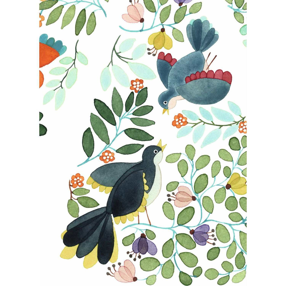Regenschirme: Blumen &Vögel