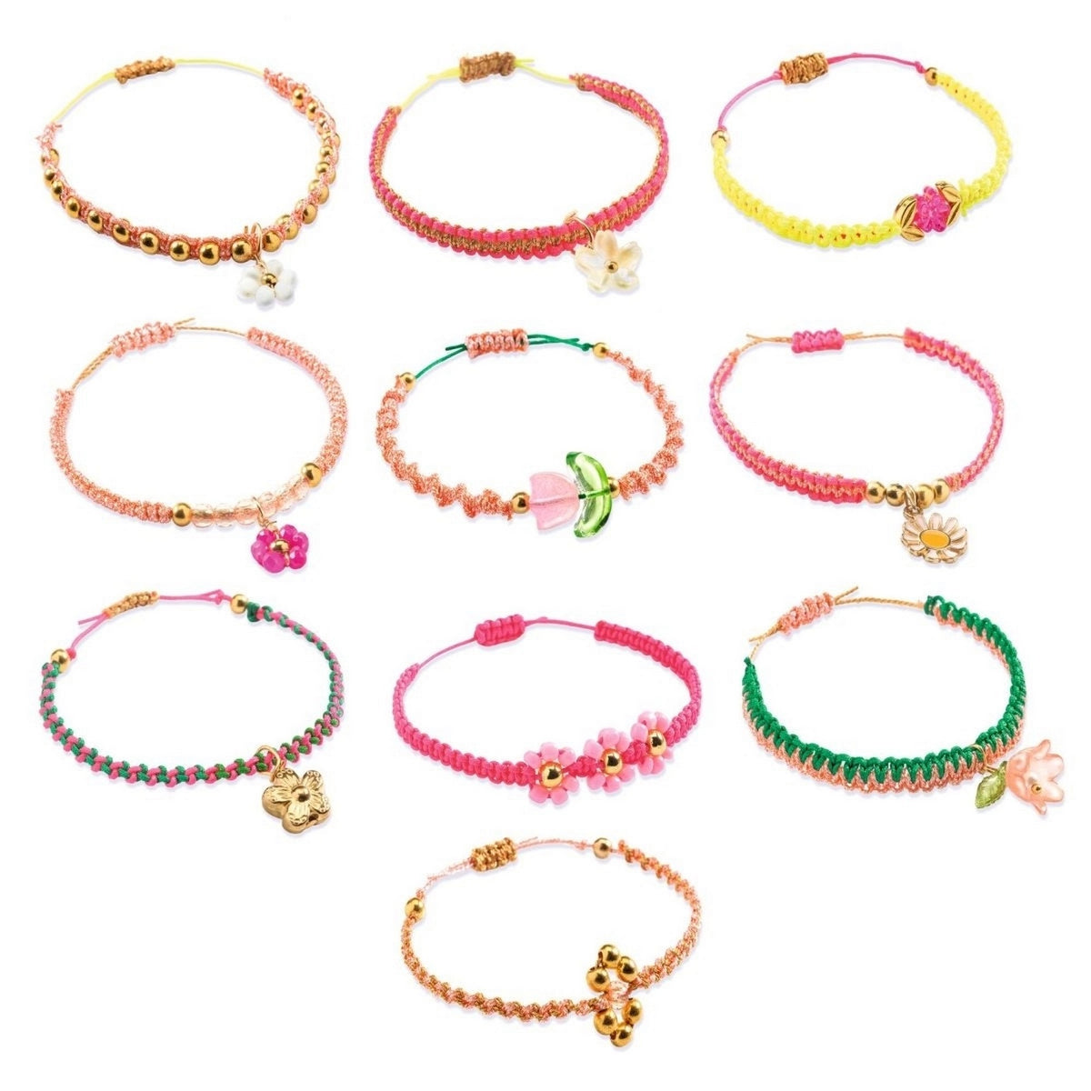 Schmuck Basteln: Macrame Rosa