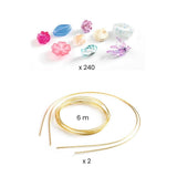 Schmuck basteln: Tiaras Blau