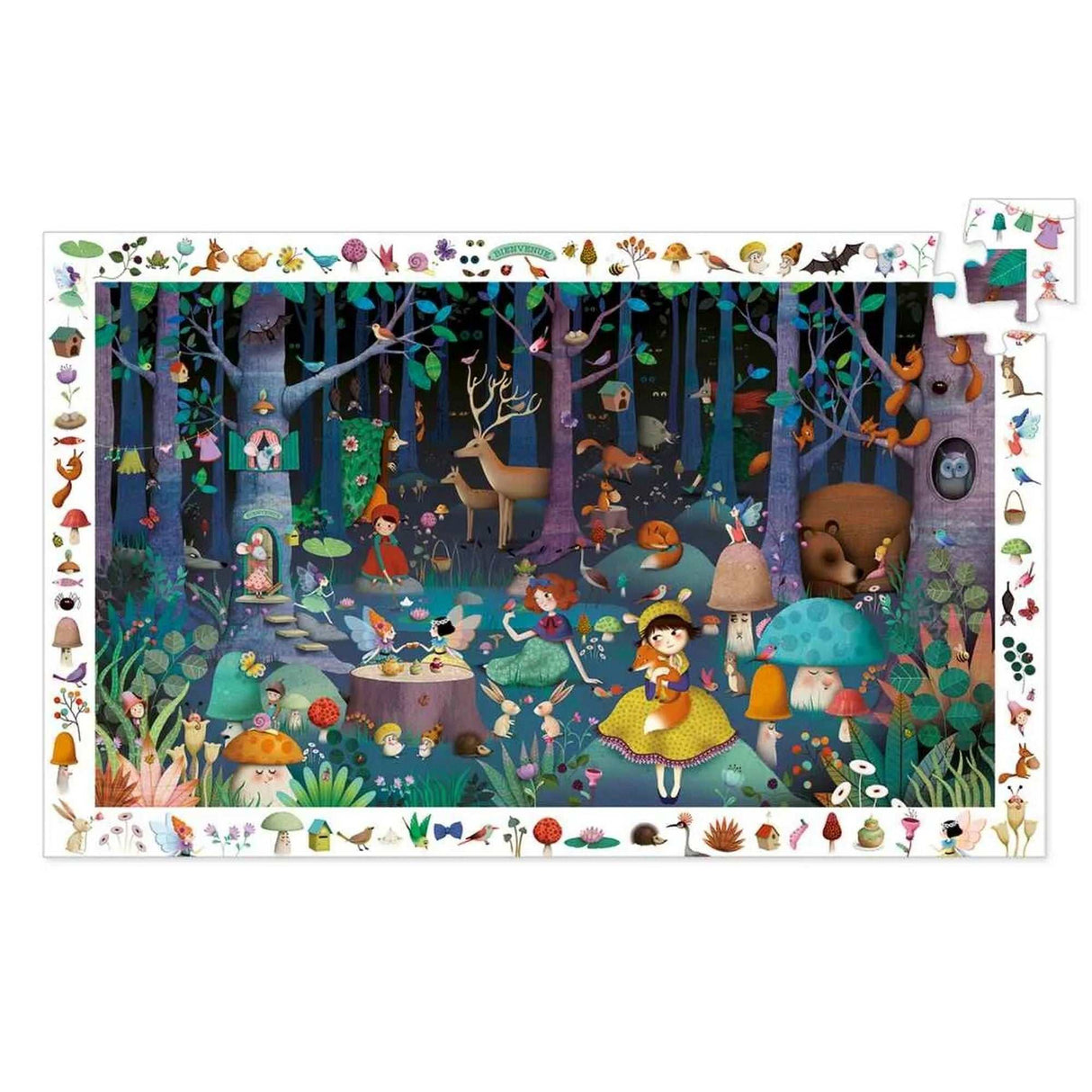 Wimmelpuzzle: Der verwunschene Wald