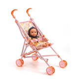 Puppenwagen Flowers - 54 cm