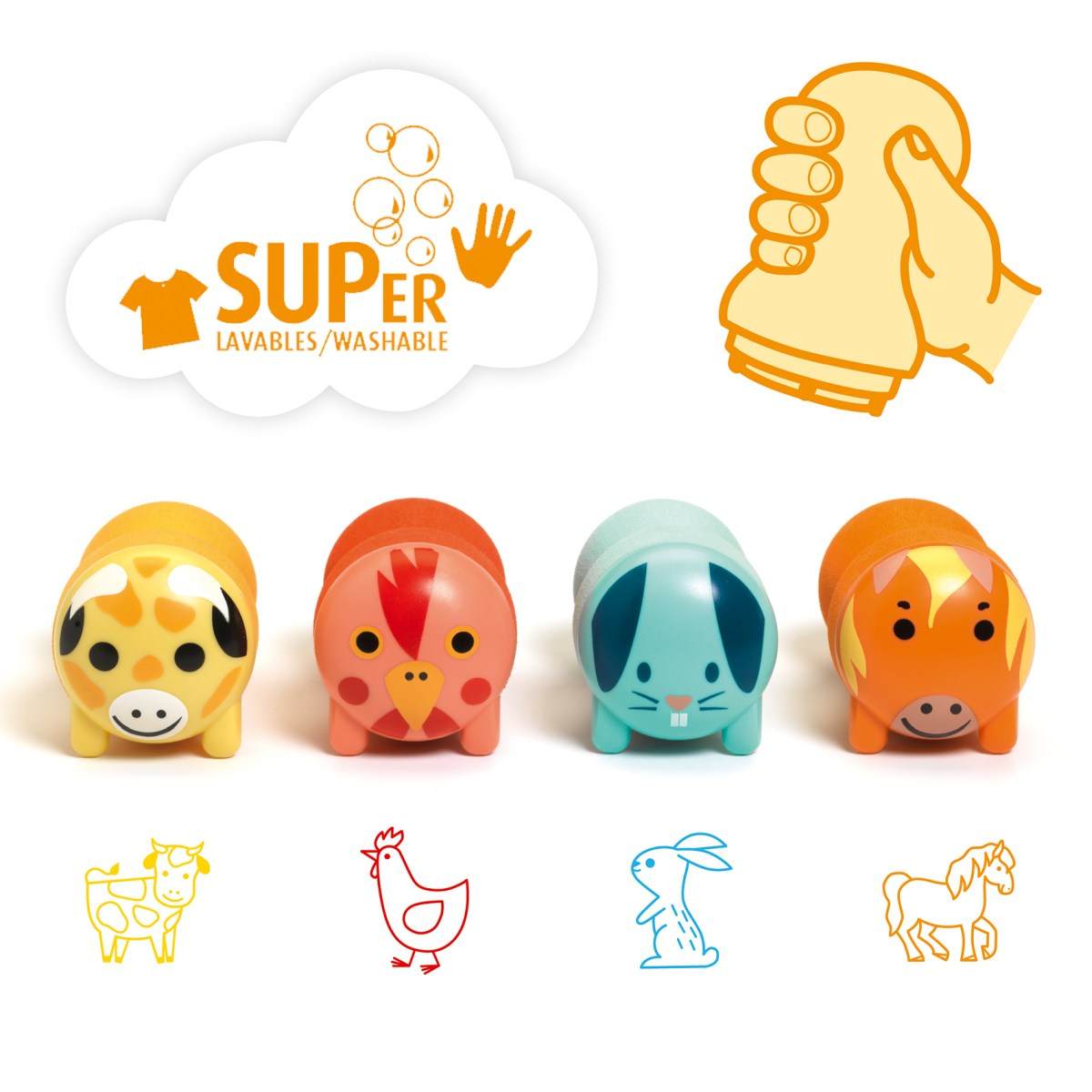 Stempel - Farmtiere