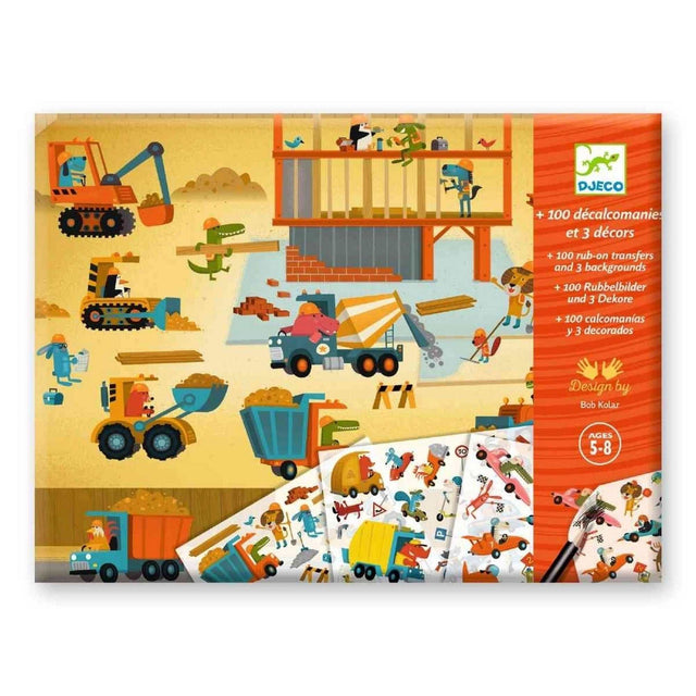 Rubbelbilder Asphalt mit Fahrzeugen und großen Hintergrundlandschaften für Kinder ab 5 Jahren