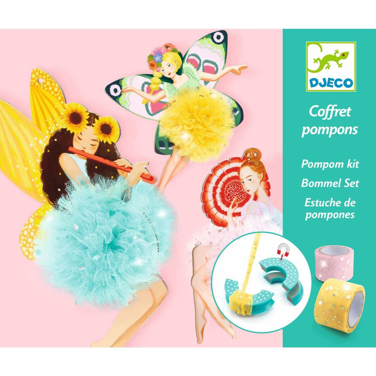 Wolle: Pompoms Feen