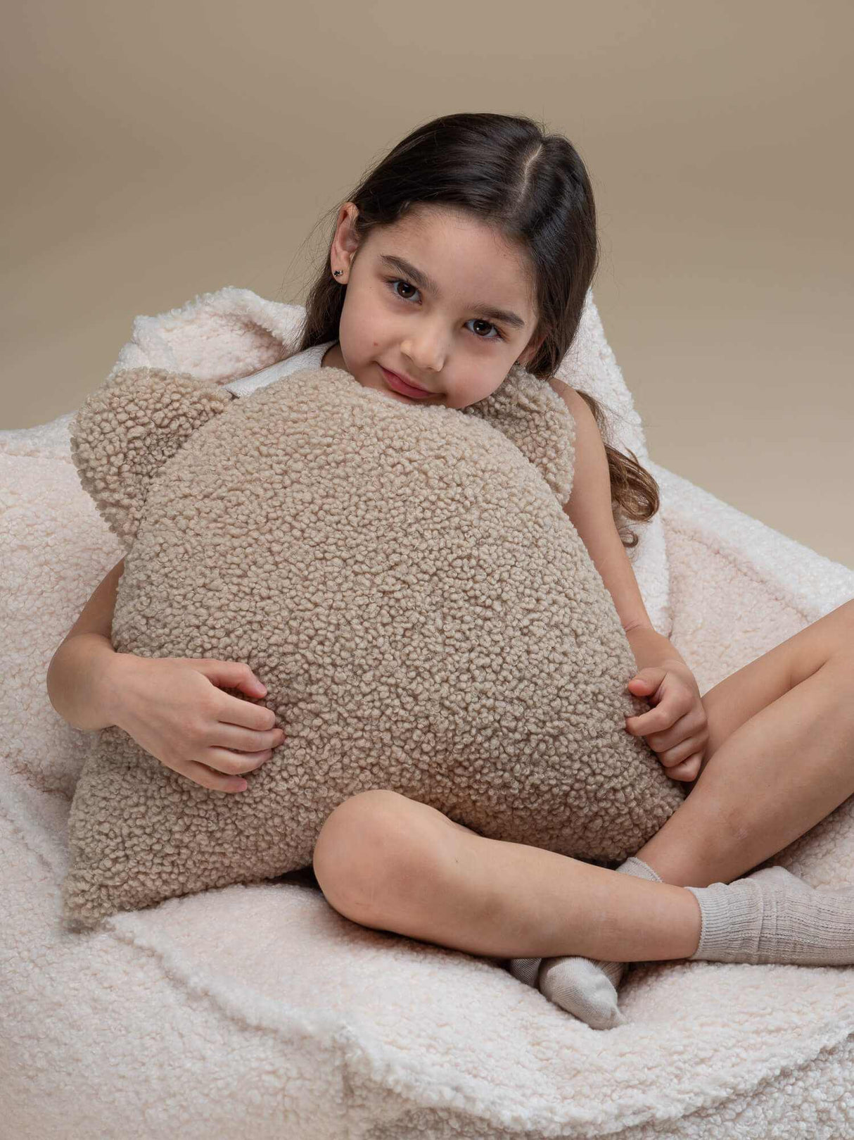Bear Cushion/ Biscuit