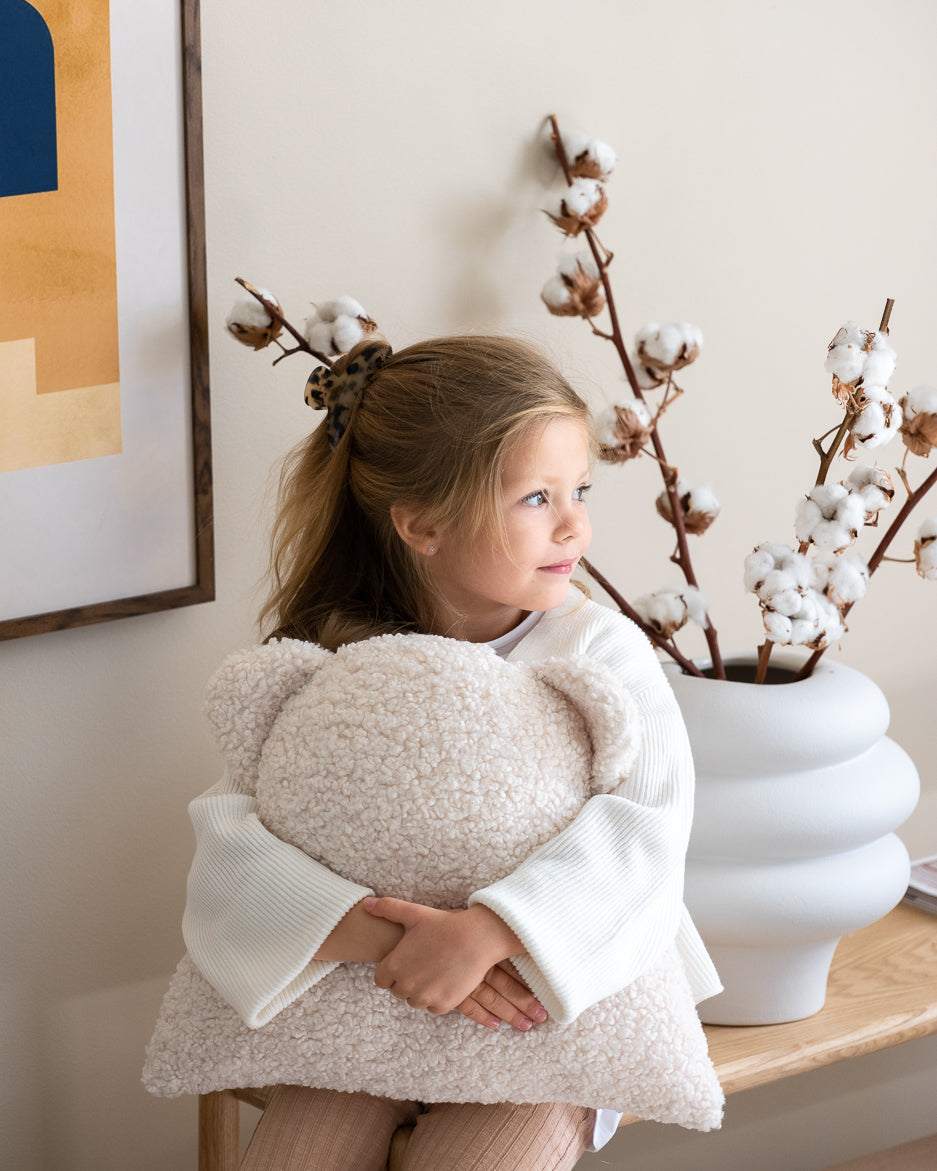 Bear Cushion/ Cream White