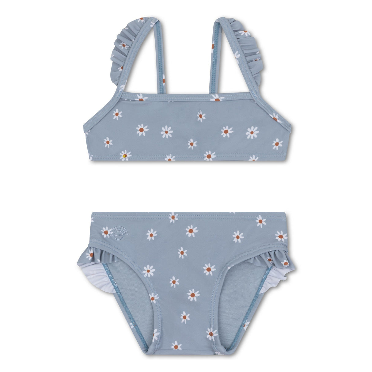 Kinder-Bikini mit verspieltem Gänseblümchen-Print und UV-Schutz aus recyceltem Material