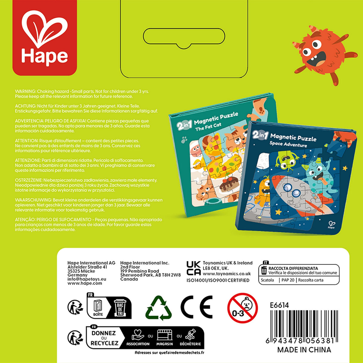Magnetisches Puzzle-Buch (1 Stück)