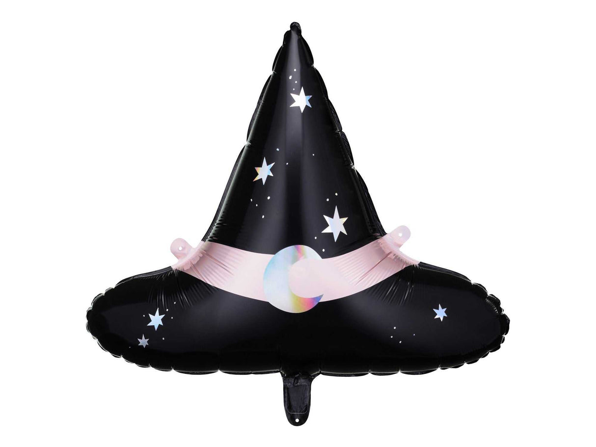 Folienluftballon Hexenhut Halloweenparty Deko Accessoire 66x57 cm