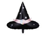 Folienluftballon Hexenhut Halloweenparty Deko Accessoire 66x57 cm