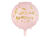 Folienluftballon Hocus Pocus pink Halloween Dekoration 45 cm Partydeko