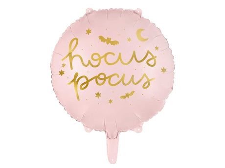 Folienluftballon Hocus Pocus pink Halloween Dekoration 45 cm Partydeko