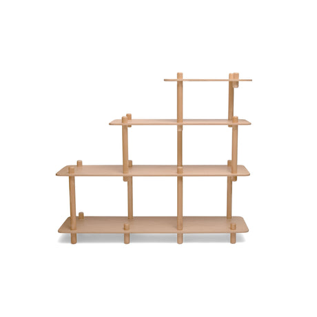 Bücherregal FILO aus massiver Buche, elegantes und leichtes Designer-Regal für Wohnräume