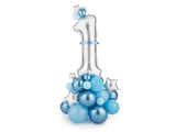 Luftballons - Ziffer 1 bunter Ballonstrauß für Geburtstagsdeko