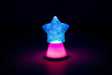 Glitzerlampe in Sternform