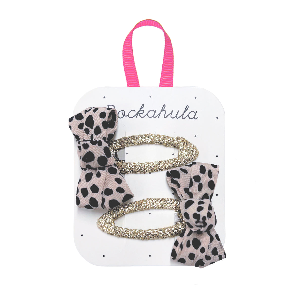 Haarspangen Schleifen Leopard Love Twisty
