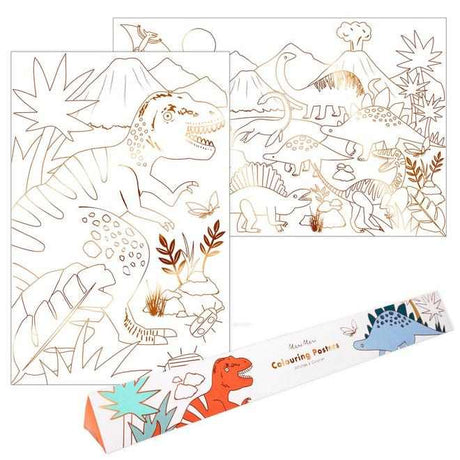 Kinderfreundliches Dino Poster mit Kupferfoliendetails auf umweltfreundlichem Papier, 762 x 502 mm, ab 3 Jahre