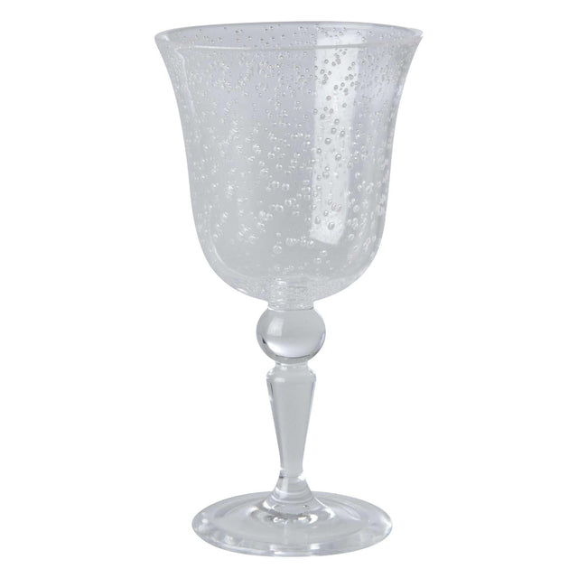 Weinglas Acryl mit verspieltem Blasendesign aus klarem, spülmaschinenfestem Acryl, 360ml Volumen