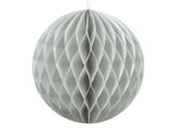 Light grey 10cm honeycomb ball decoration for festive home decor