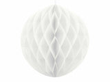 White Honeycomb Ball paper decoration, 30 cm diameter, festive home decor