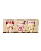 Kinderbecher Set 6er Pack/  ABC Print rosa 160 ml