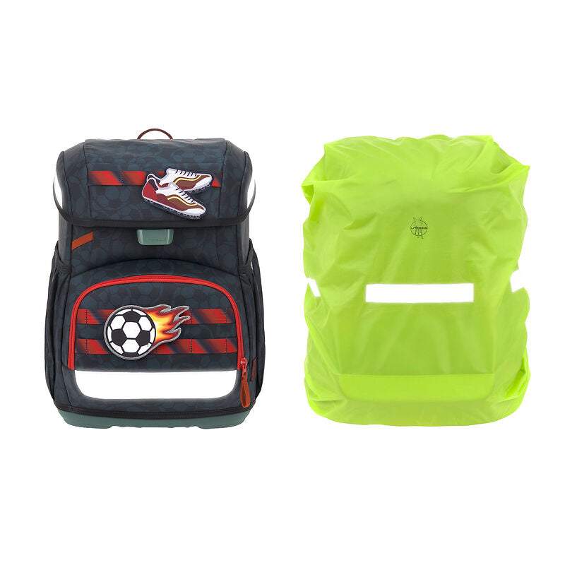 Schulranzen Set 6-teilig Light/ Unique Fußball Dunkelblau