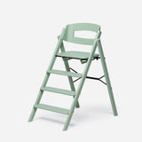Klapp Hochstuhl faltbarer Buchenholz-Kinderstuhl in Pale Green, ergonomisch und platzsparend