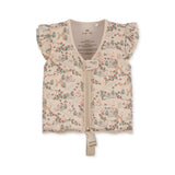 Kinder Schwimmweste Mizumi mit Blumen- und Schwanenmuster, Neopren, sicherer Verschluss und Sicherheitsgurt