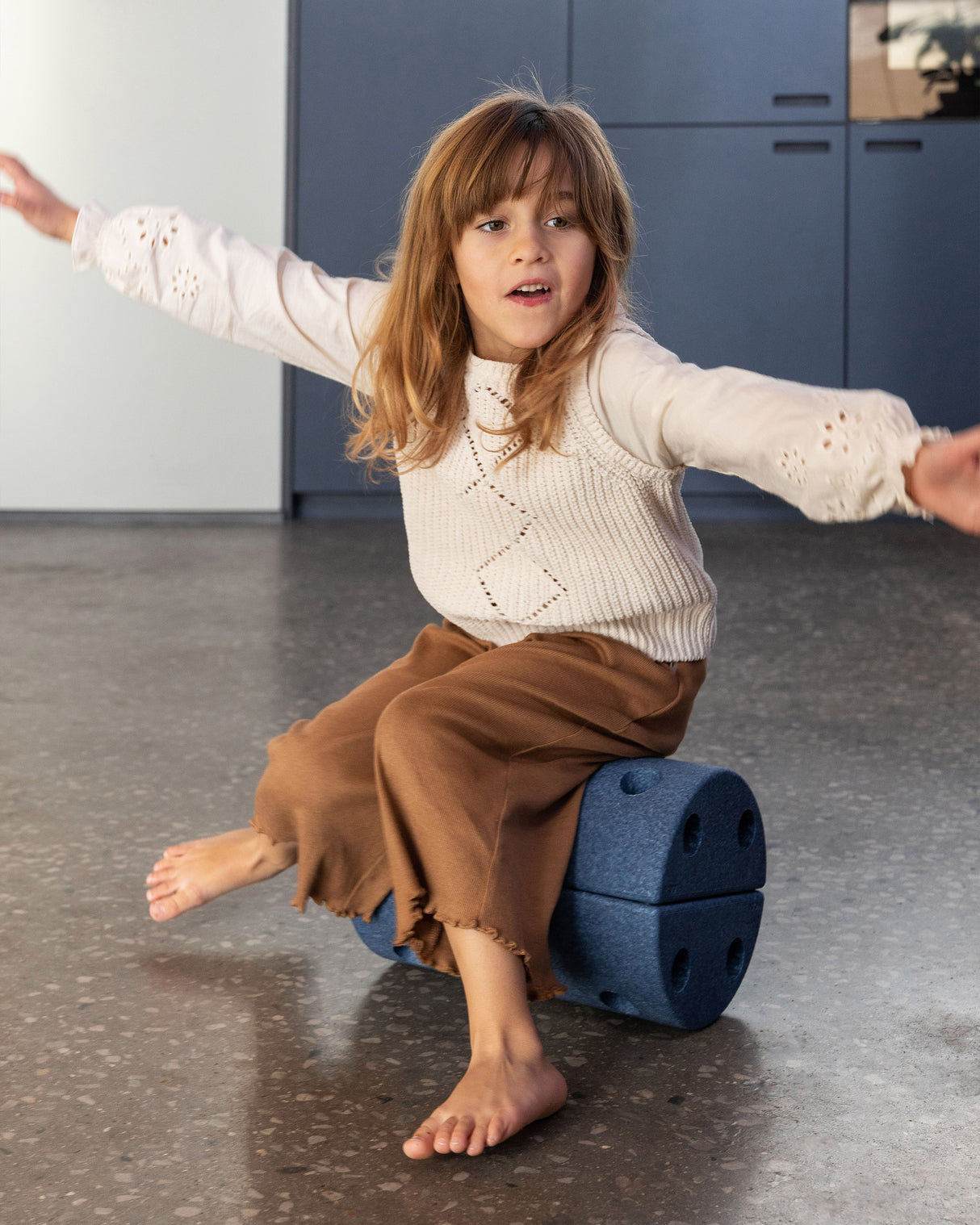 Kinderhocker / Roller 4. tlg. Deep Blue / Sky Blue