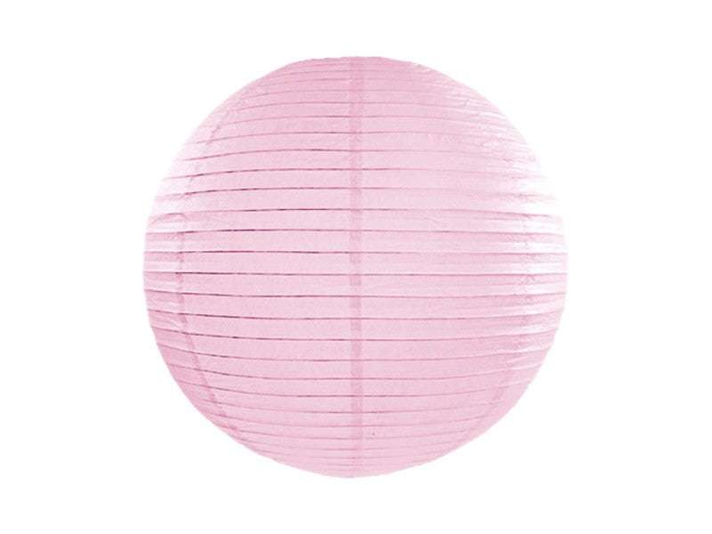 Hellrosa Papierlaterne 25 cm von Partydeco für gemütliche Partystimmung